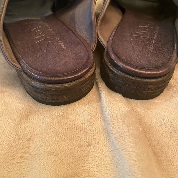 🔥RARE🔥Shoto Bow Slide Leather Grey/Brown Size IT 37 US 6.5/7 - Picture 9 of 10